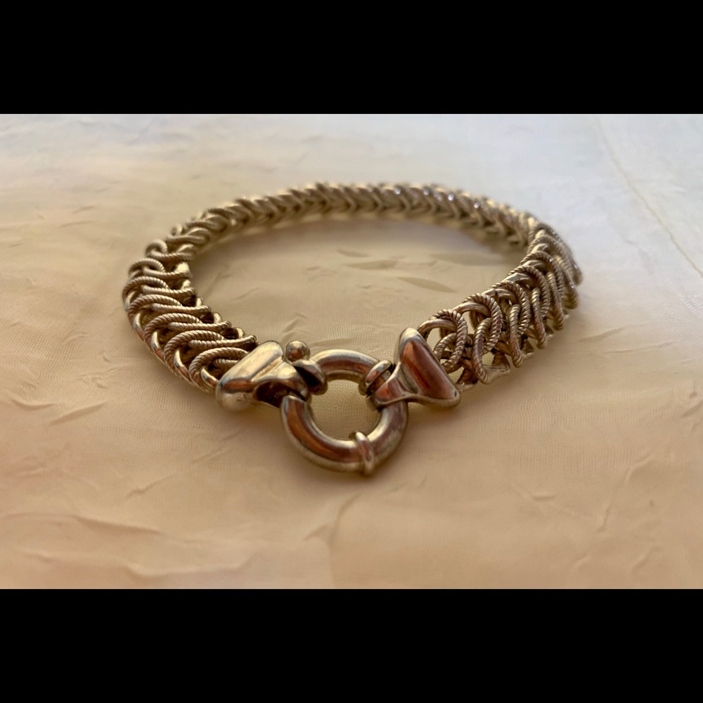 .925 Silver Bracelet Approx 7”.